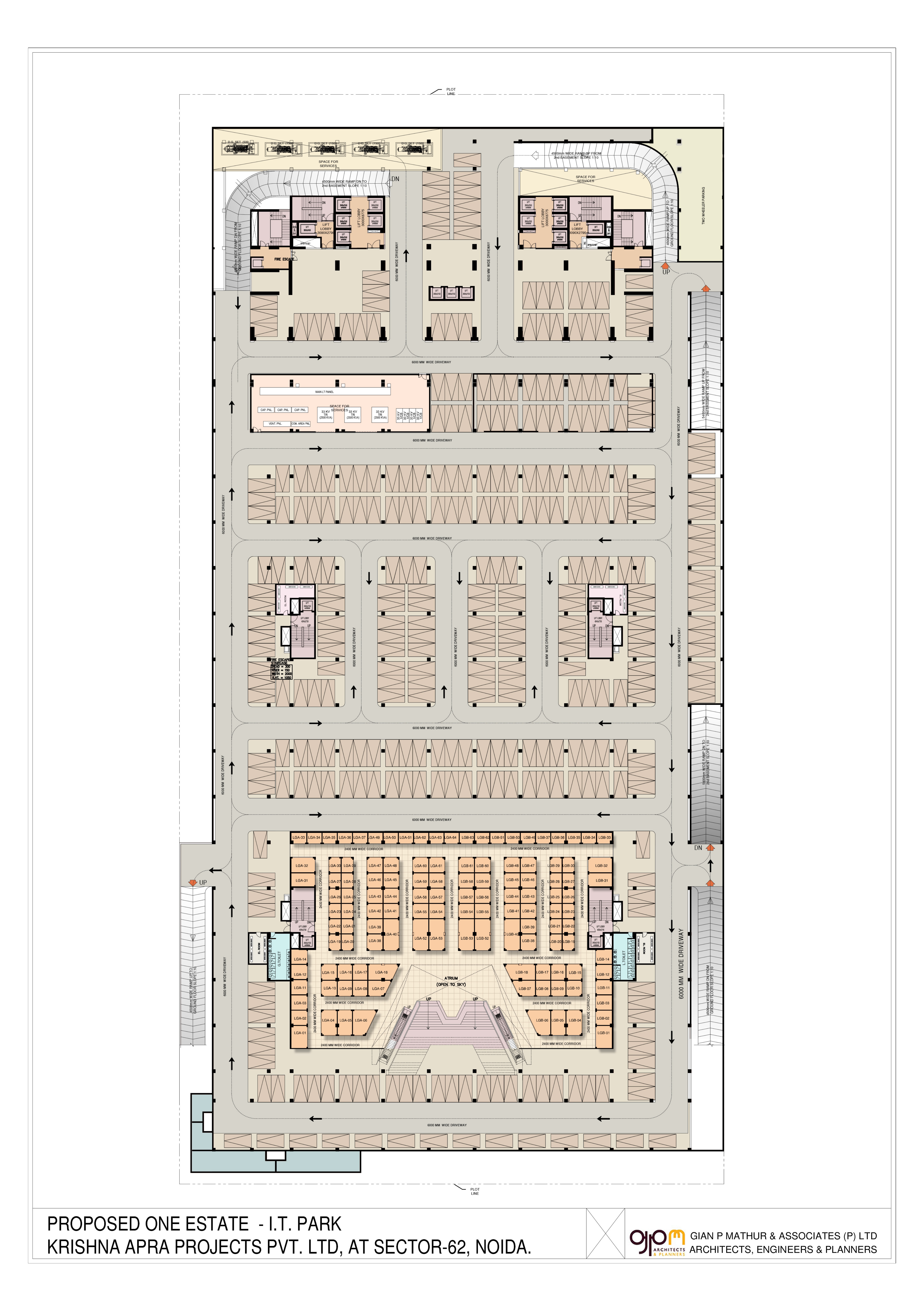 Krisha Apra One Estate Lower Ground Floor Plan